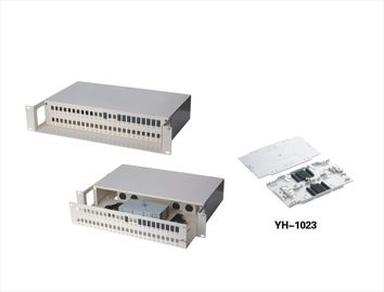 China El panel de remiendo de la base de la base 96 de la caja de empalme de la fibra óptica del soporte de estante de FC ODF 48 con 4 PC que empalman la bandeja YH1015 proveedor