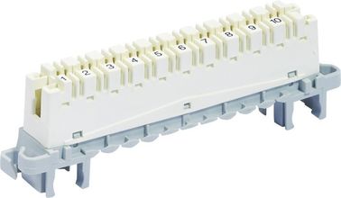 China Alto módulo de la corona de la tira CAT5E de la banda bloque de terminales de 10 pares detrás/soporte YH6468506100 del perfil distribuidor