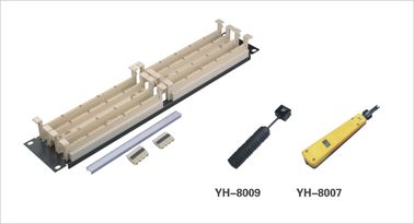 China El panel el panel/110 de remiendo de remiendo de la fibra óptica de Etherne para la cruz de bloqueo 110 conecta el sistema YH4022 distribuidor