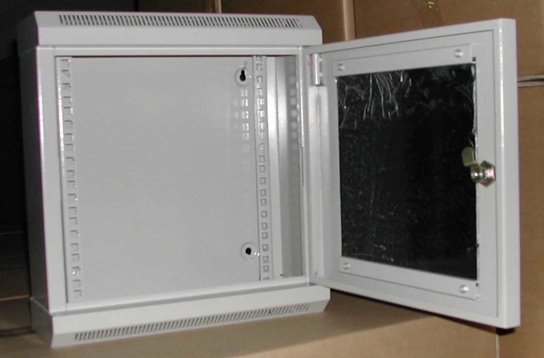 Pequeño gabinete del servidor de red del Pared-soporte de 10 pulgadas con la puerta de cristal YH2007