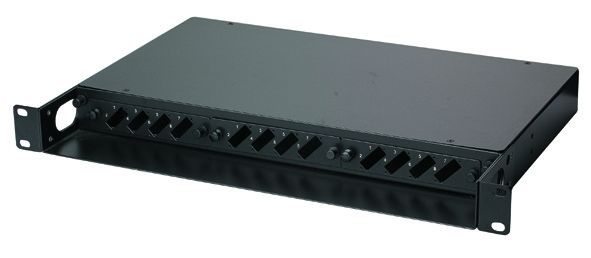 Panel de parche de fibra de alta gama 24 puertos, LC / Duplex SC caja de terminación de fibra óptica YH1005