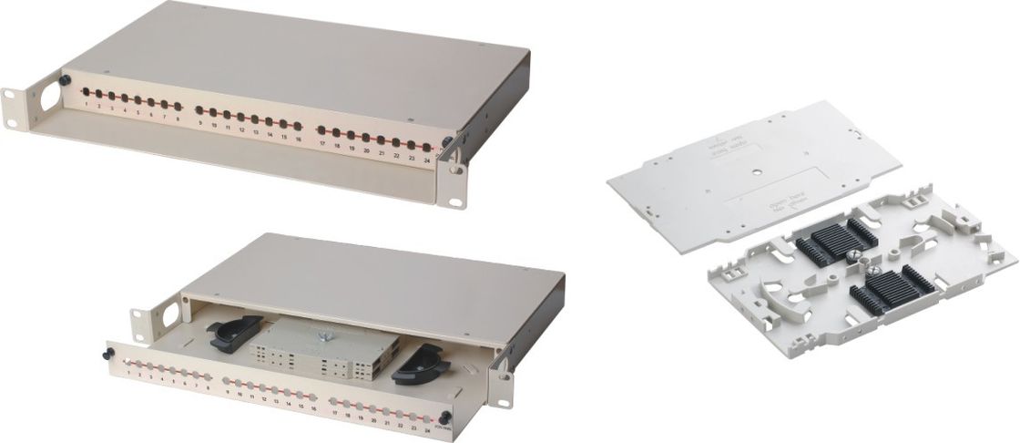 De la fibra óptica apilable de 12 ABS de la base que empalma bandeja de la bandeja/del empalme de la fusión con la ranura YH1024 de la manga
