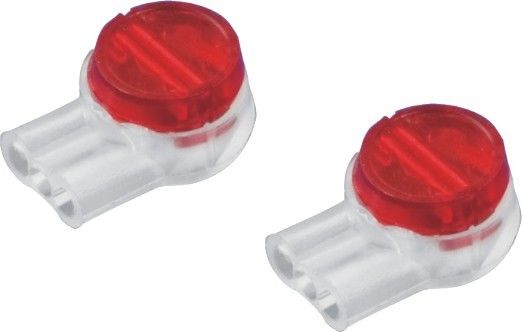 Rojo en línea de la dislocación del aislamiento del conector del empalme del alambre de UR para la conexión de dos o tres alambres