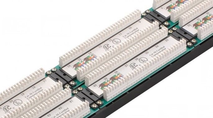 Tipo los paneles del panel de remiendo del puerto de UTP 48 2U amperio de remiendo de Cat5e para el centro de cálculo YH4015